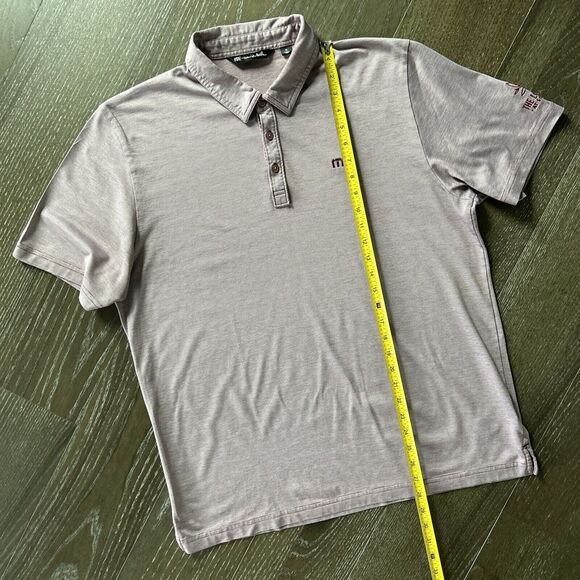 Travis Mathew Polo Shirt Men's XL Maroon Golf Performance - Picture 6 of 8